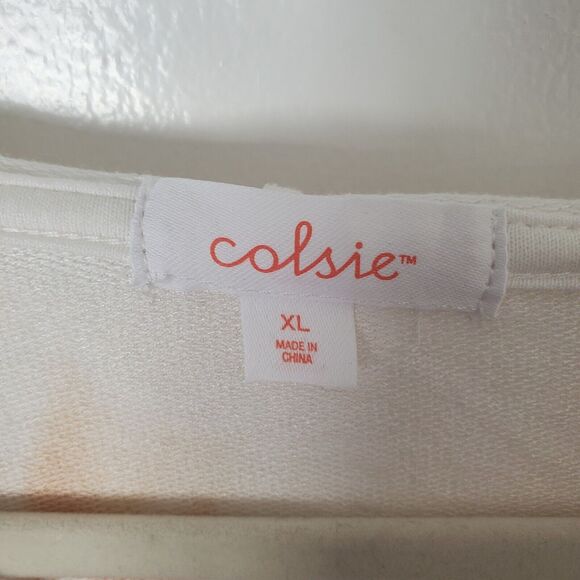 COLSIE Jogger Set XL Pants Cropped Hoodie Top Terry Soft Tie Dye Blue Wh… - Picture 14 of 14